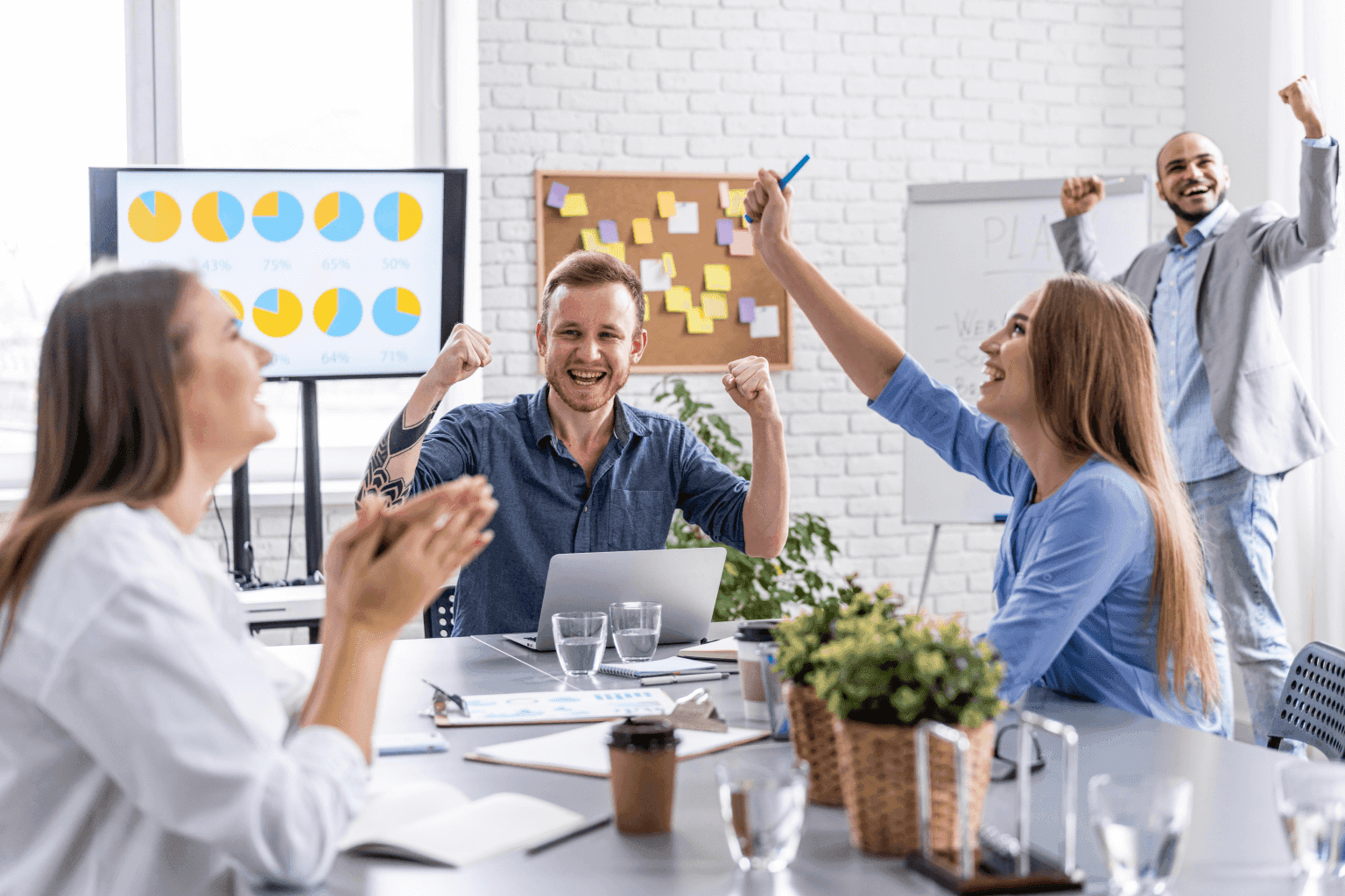 Teams arbeiten mit der Worktivity-Lösung Teamproduktivität